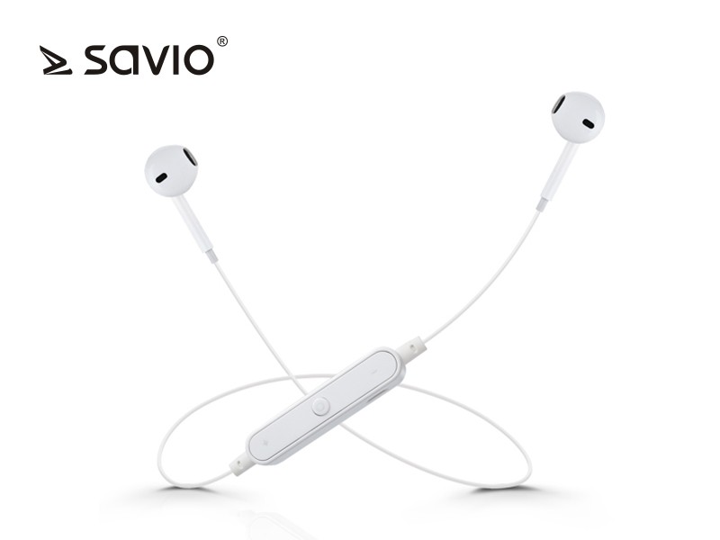 Bezprzewodowe słuchawki Bluetooth v.4.2 z mikrofonem Savio WE-01 Sport