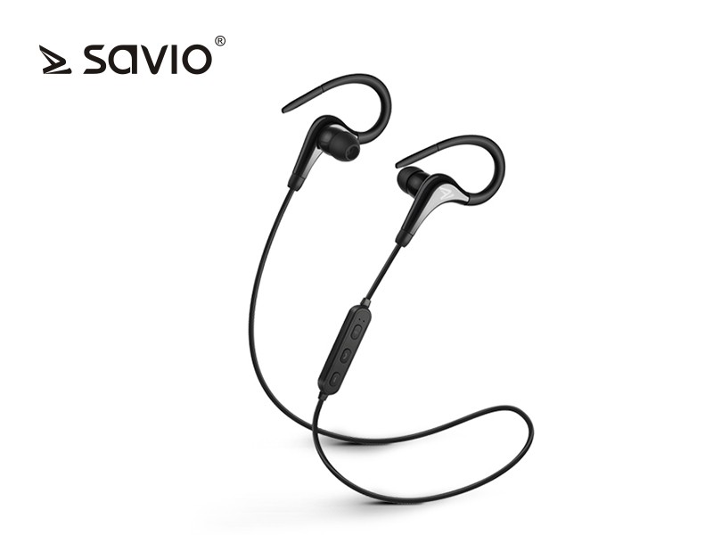 Bezprzewodowe słuchawki Bluetooth v.4.2 z mikrofonem Savio WE-03 Sport