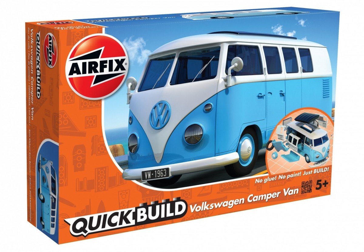 Model plastikowy Quickbuild VW Camper niebieski