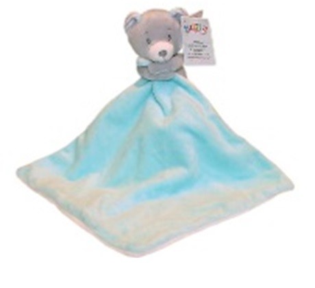 Przytulanka Miluś Miś w kolorze miętowym 25x25 cm