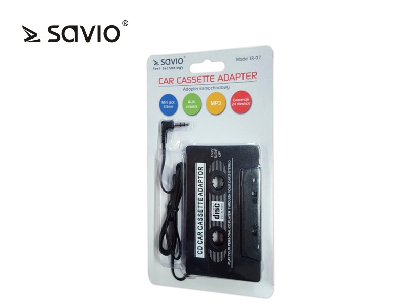 Kaseta - Adapter samochodowy FM SAVIO TR-07, blister