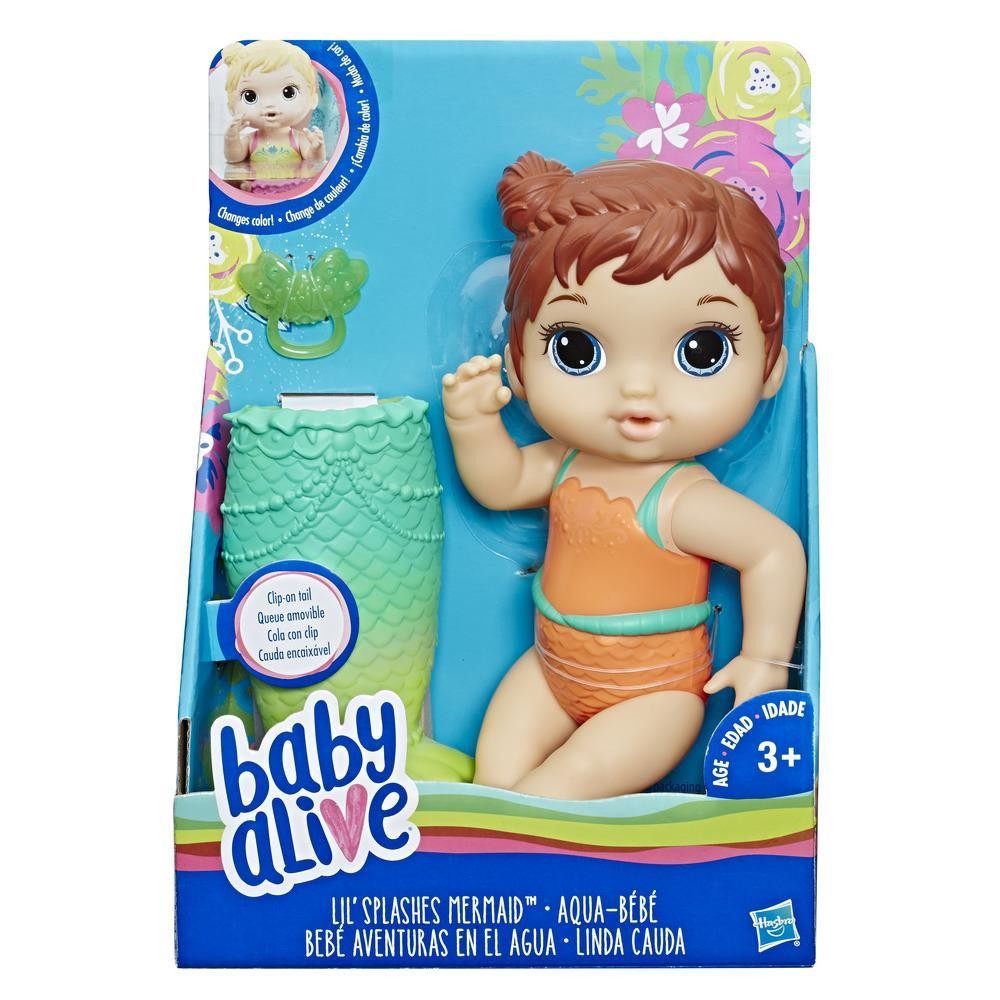 Lalka Baby Alive Syrenka (Brązowe włosy)