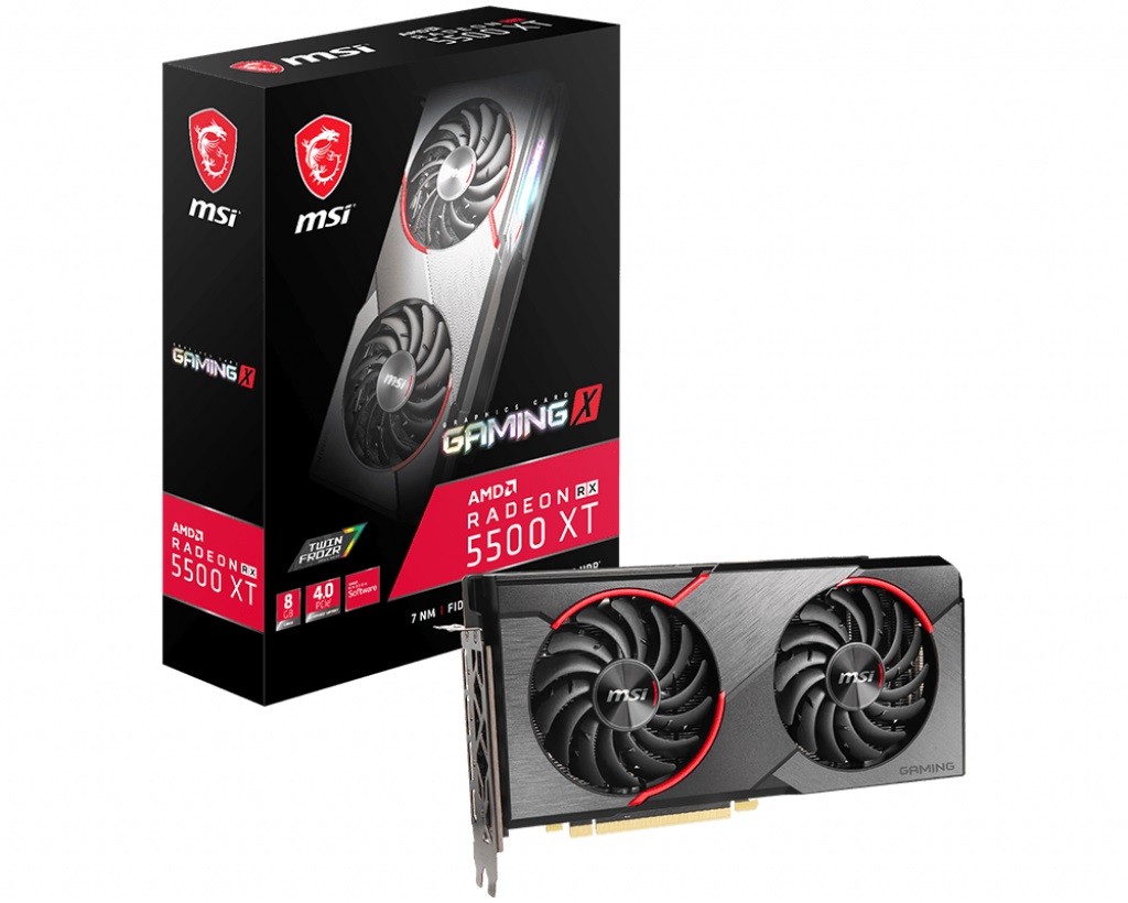 Karta graficzna Radeon RX 5500 XT GAMING X 8G 128bit GDDR6 3DP/HDMI