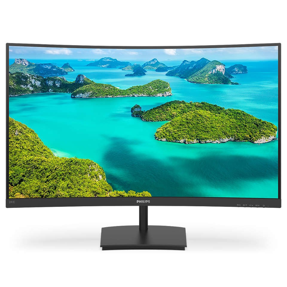 Monitor 241E1SCA 23.6 cali VA HDMI Głośniki