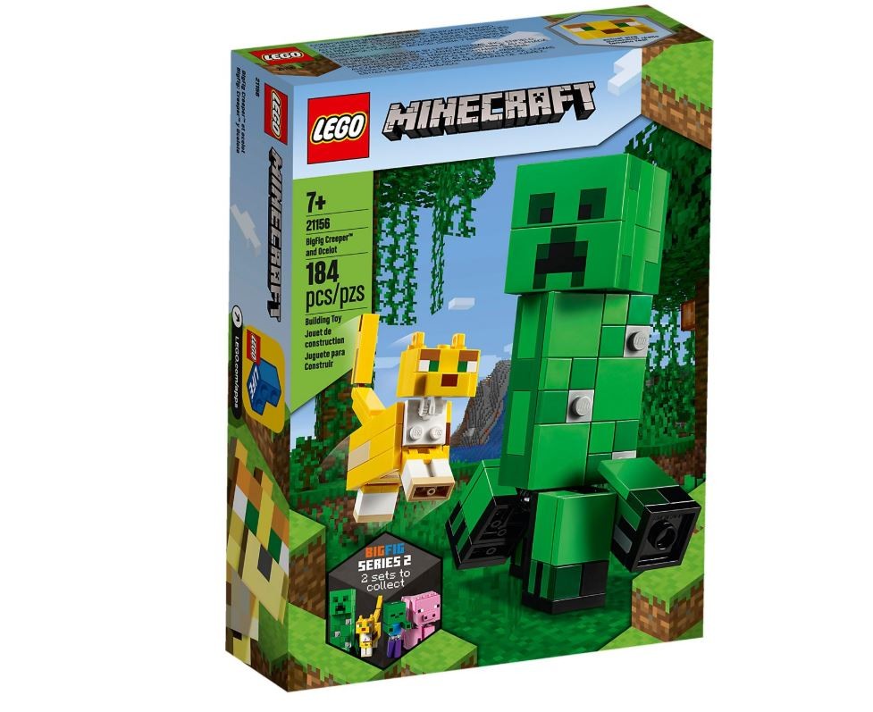 Klocki Minecraft BigFig Creeper i Ocelot