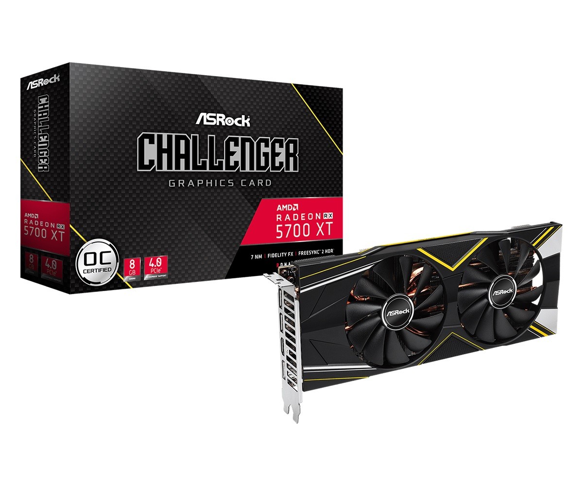 Karta Graficzna Radeon RX 5700 XT Challenger D 8G OC 256bit GDDR6 HDMI/3DP