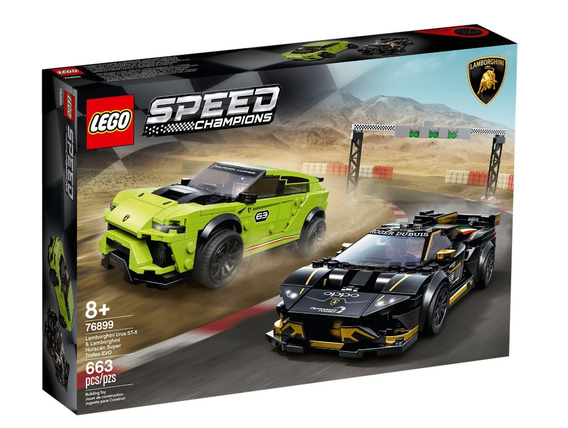 Klocki Speed Champions Lamborghini Urus ST-X i Lamborghini Huracán Super Trofeo EVO