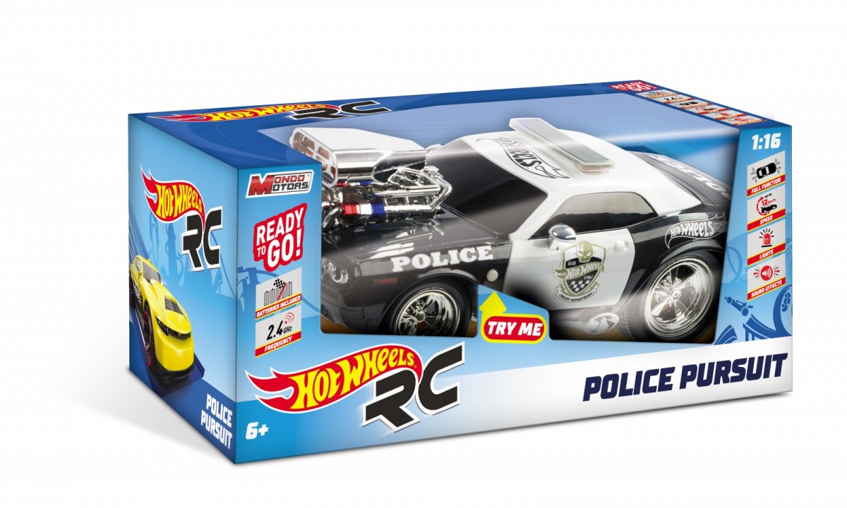 Samochód Mondo Hot Wheels R/C L&S Police Pursuit