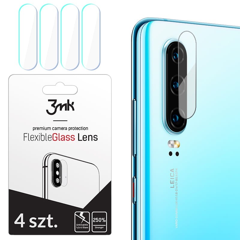 Szkło hybrydowe FlexibleGlass Lens Huawei P30 Pro na obiektyw aparatu 4 szt 