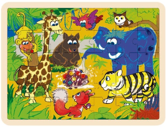 Puzzle drewniane Dżungla 35 elementów TOP BRIGHT