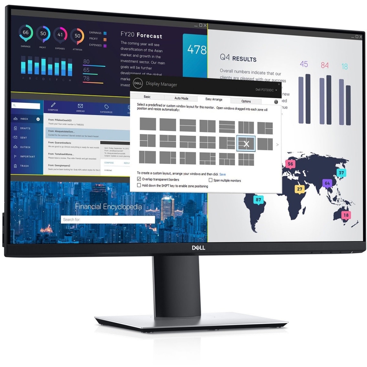 Monitor P2720DC 27cali IPS LED QHD (2560x1440) /16:9/HDMI/DP/USB-C/4xUSB /3Y PPG