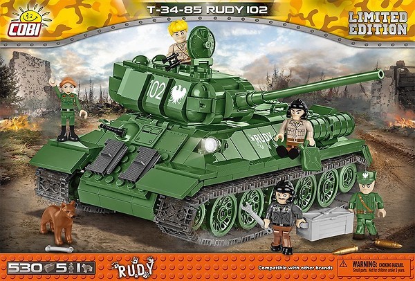 Klocki Armia T-34-85 Rudy 102 530 elementów