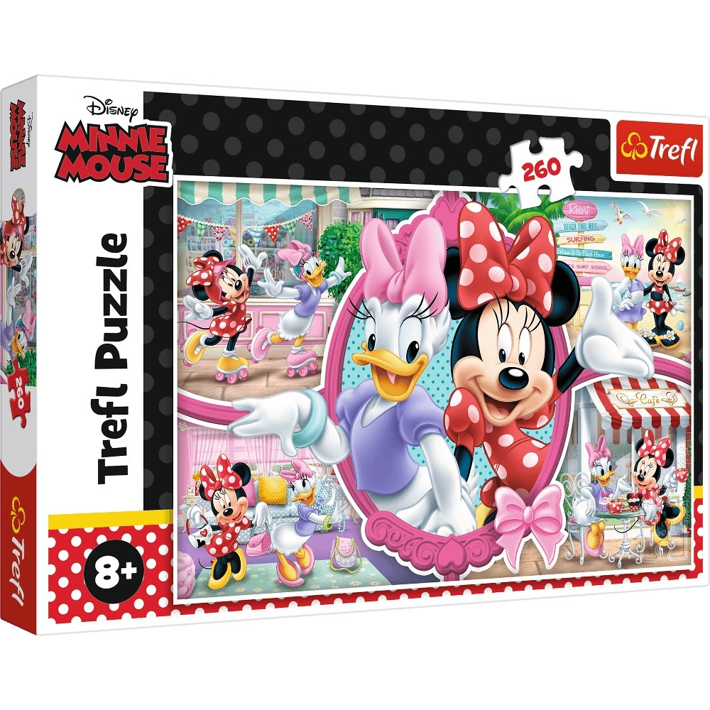 Puzzle 260 elementów Wesoły Dzień Minnie