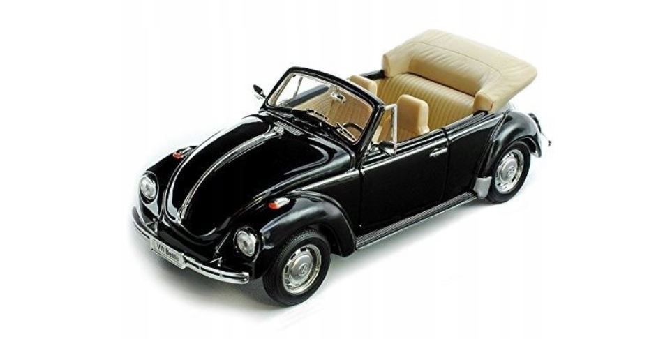 Model kolekcjonerski Volkswagen Beetle Convertible czarny