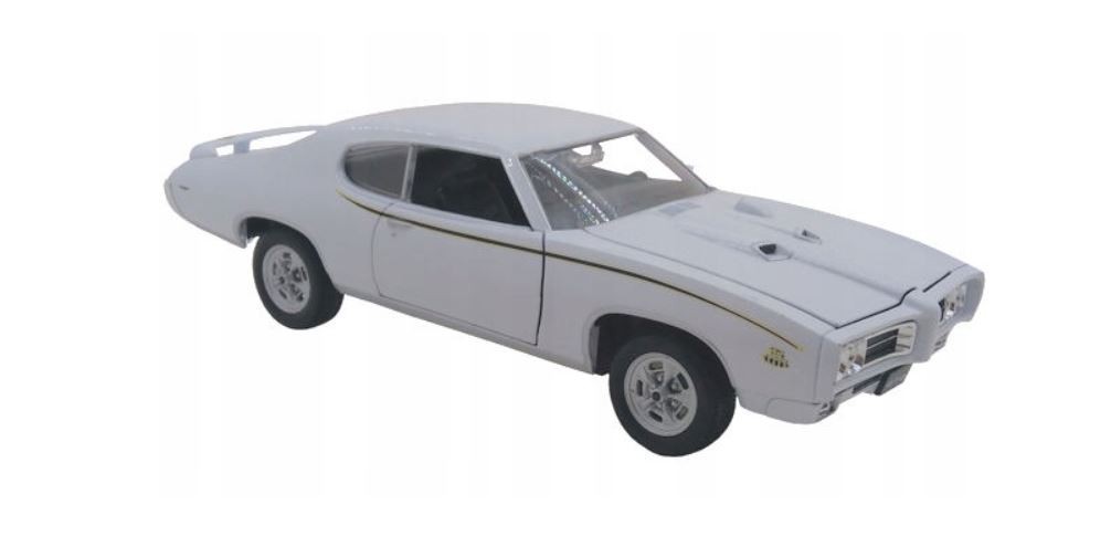  Model kolekcjonerski 1969 Pontiac GTO, biały 