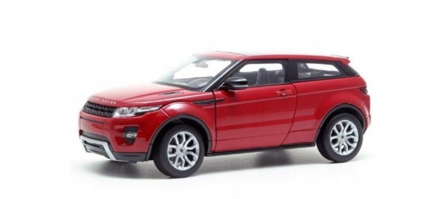 Model kolekcjonerski Land Rover Range Rover Evoque, czerwony