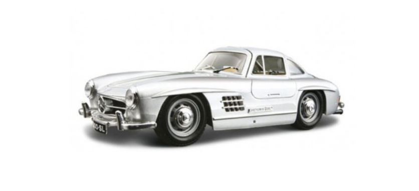 Model kolekcjonerski Mercedes-Benz 300 SL srebrny