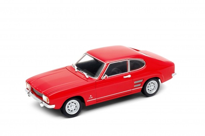 Model kolekcjonerski 1969 Ford Capri, czerwony