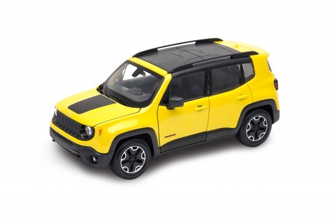 Model kolekcjonerski Jeep Renegade Trailhawk żółty