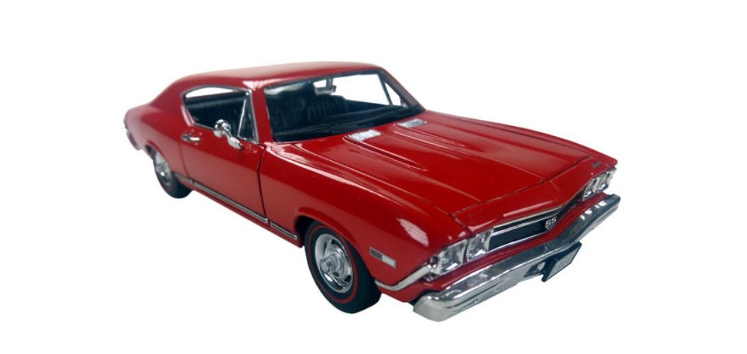 Model kolekcjonerski 1968 Chevrolet Chevelle SS396, czerwony