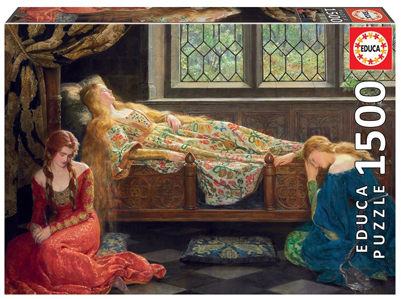 Puzzle 1500 elementów The Sleeping Beauty John Collier