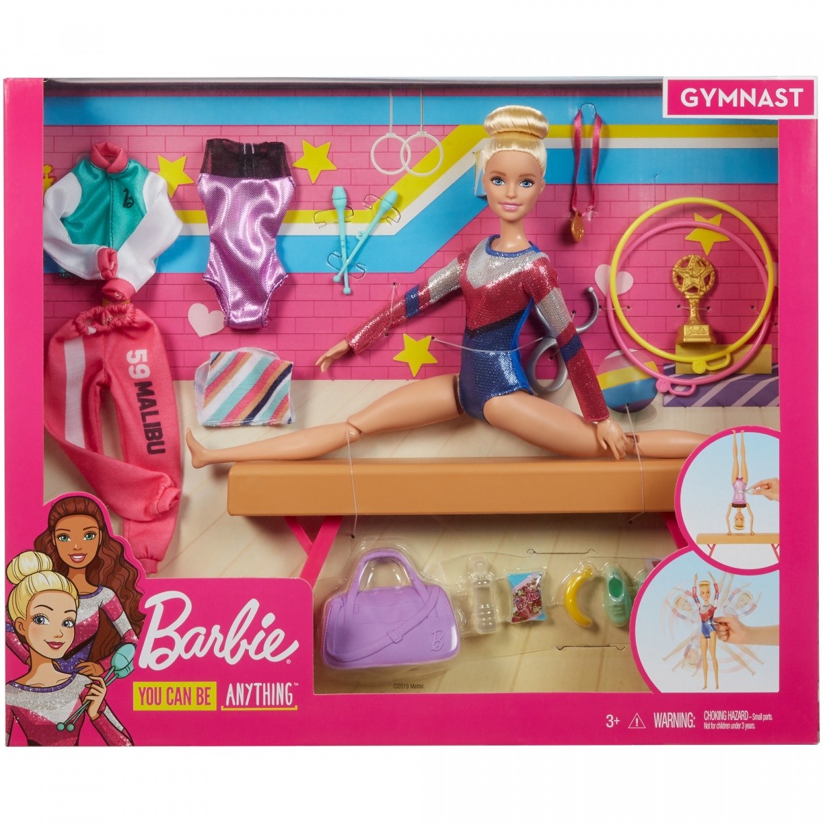 Lalka Barbie Gimnastyczka Zestaw