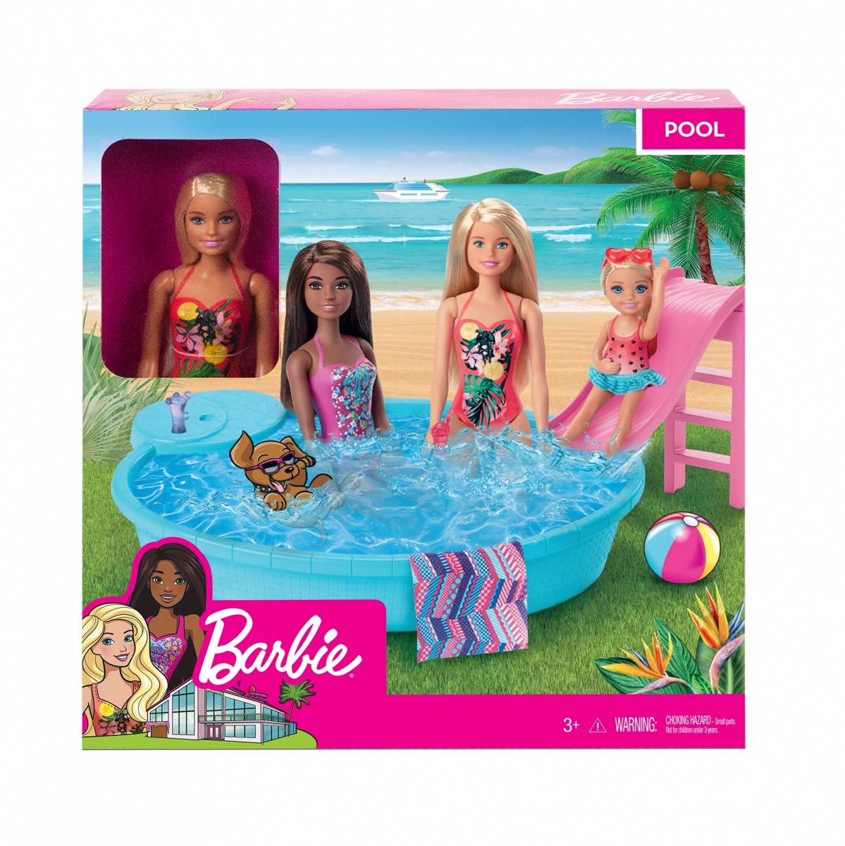 Lalka Barbie + Basen 