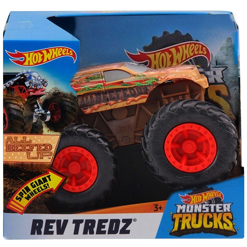 Pojazd Monster Trucks Rev Tredz 1:43 All Beefed Up