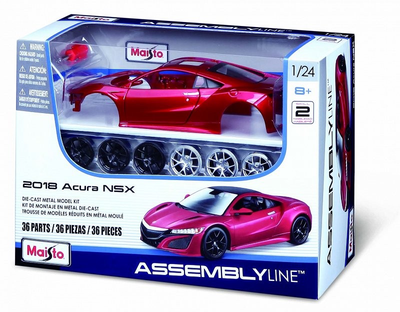 Model metalowy Acura NSX 2018 1:24 do składania