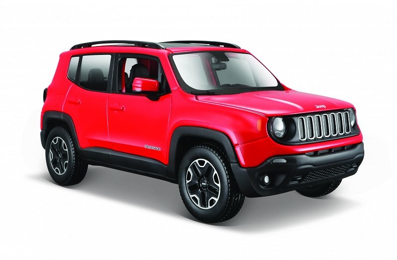 Model metalowy Jeep Renegade 1:24 czerwony