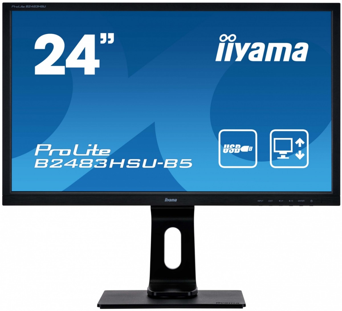 Monitor 24cale B2483HSU-B5 1MS,TN,HDMI,DP,USB,PIVOT,2x1W, 