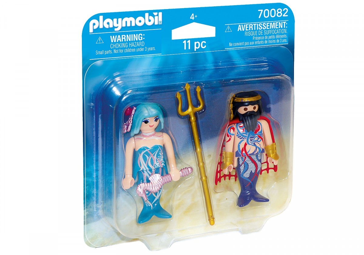 Figurki  Duo Pack Król morza z syrenką