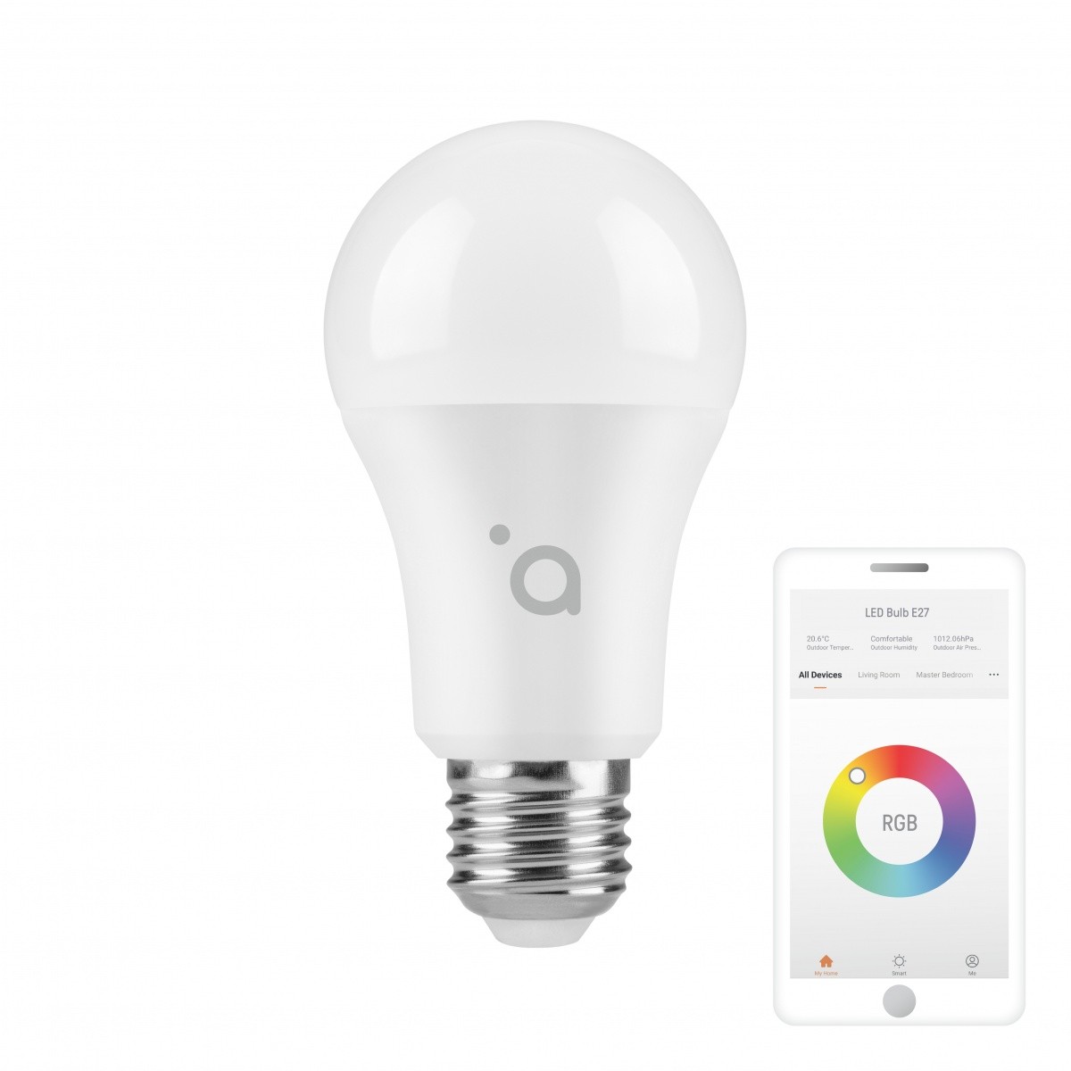 Żarówka LED WiFi Smart A60/10W/E27/RGB/800lm SH4107