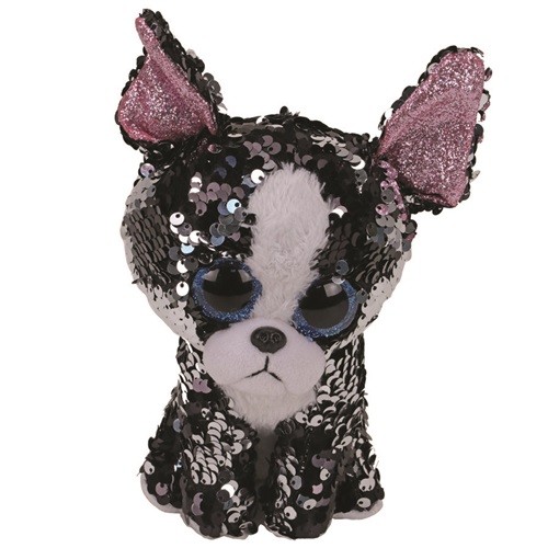 Maskotka TY Boos Flippables 24 cm Portia, cekinowy terrier