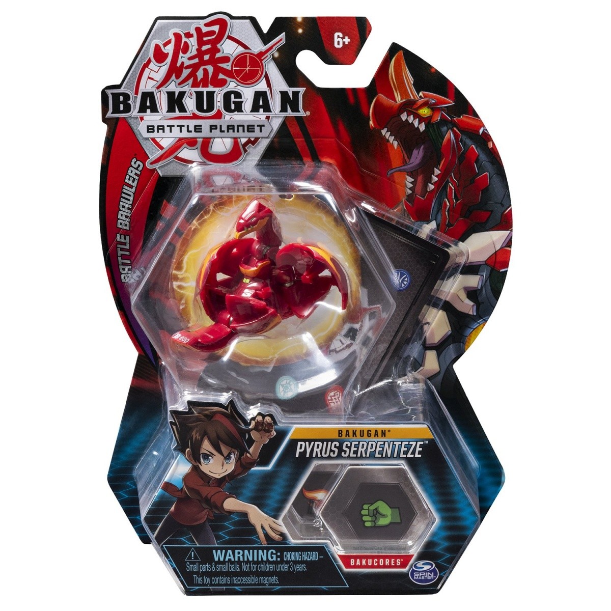 Figurka Bakugan Kula podstawowa, 8A Leviathan Red