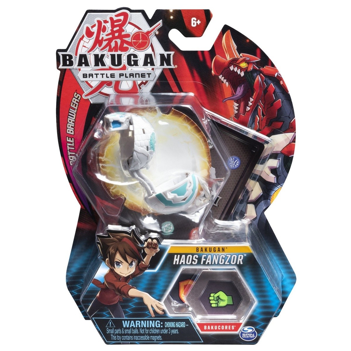 Figurka Bakugan Kula podstawowa, 4E Cobra White