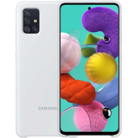 Etui do Galaxy A51 Silicone Cover białe 