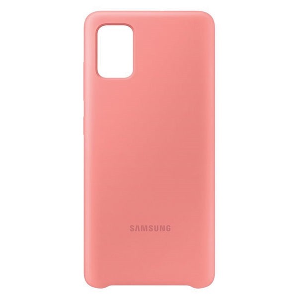 Etui do Galaxy A71 Silicone Cover różowe