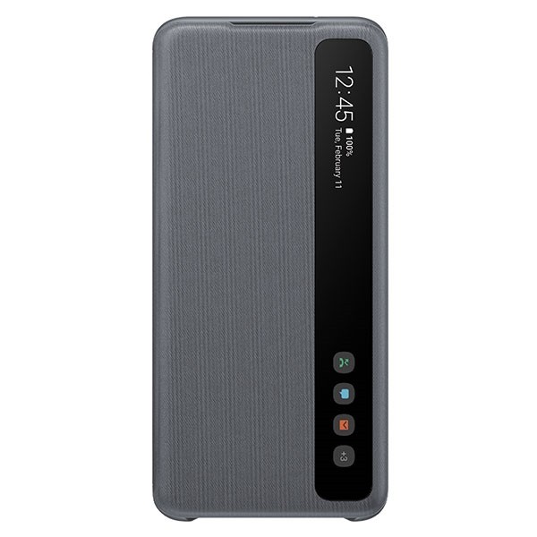 Etui Clear View Cover Gray do S20 