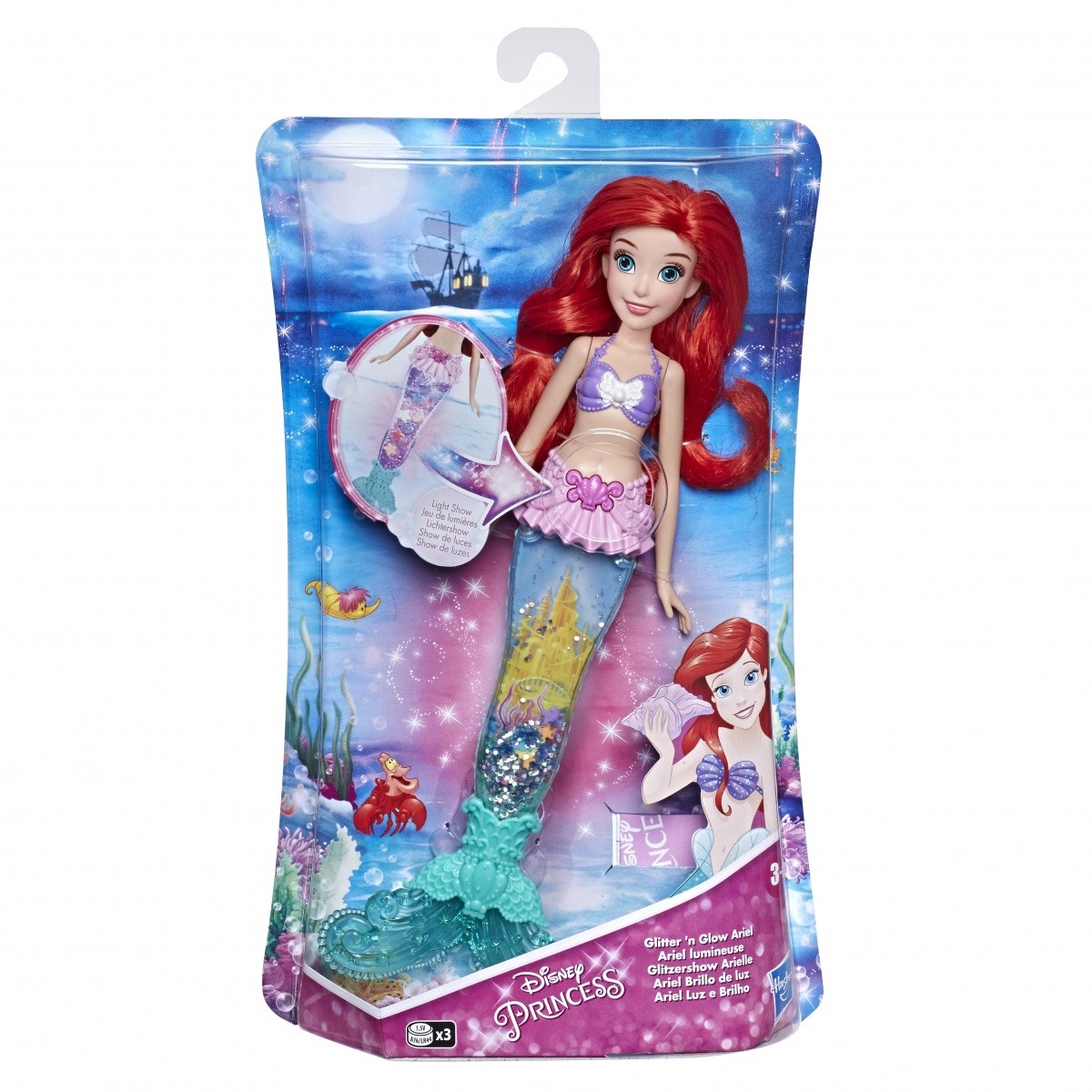 Lalka Disney Princess Ariel Wodna Magia Światła