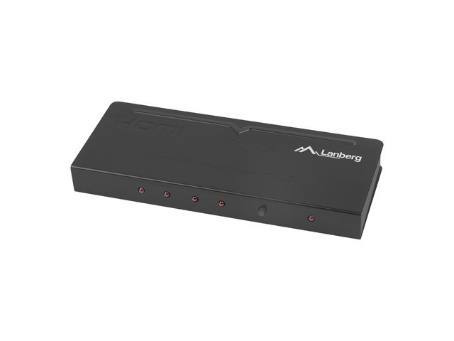 Splitter video 4HDMI 4K Port micro USB Czarny 