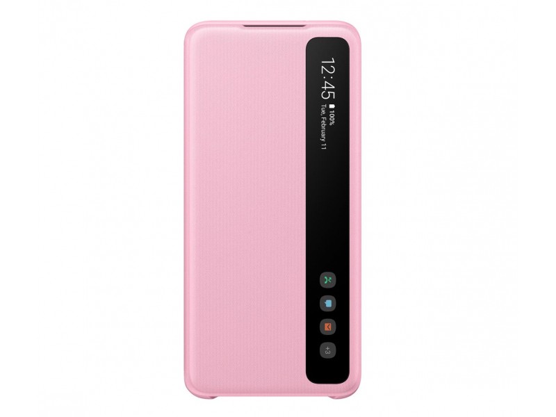 Etui Clear View Cover Pink do Galaxy S20 