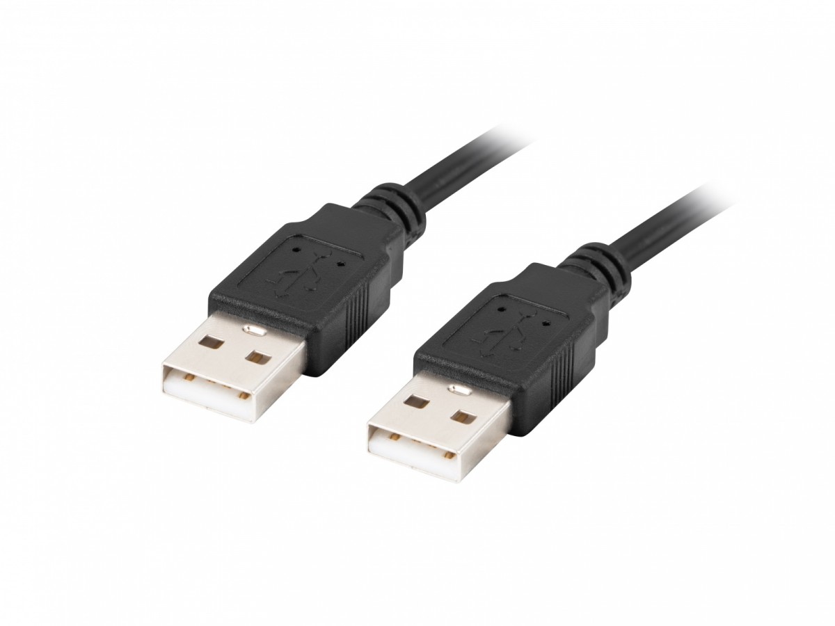 Kabel USB -A M/M 2.0 0.5m Czarny 