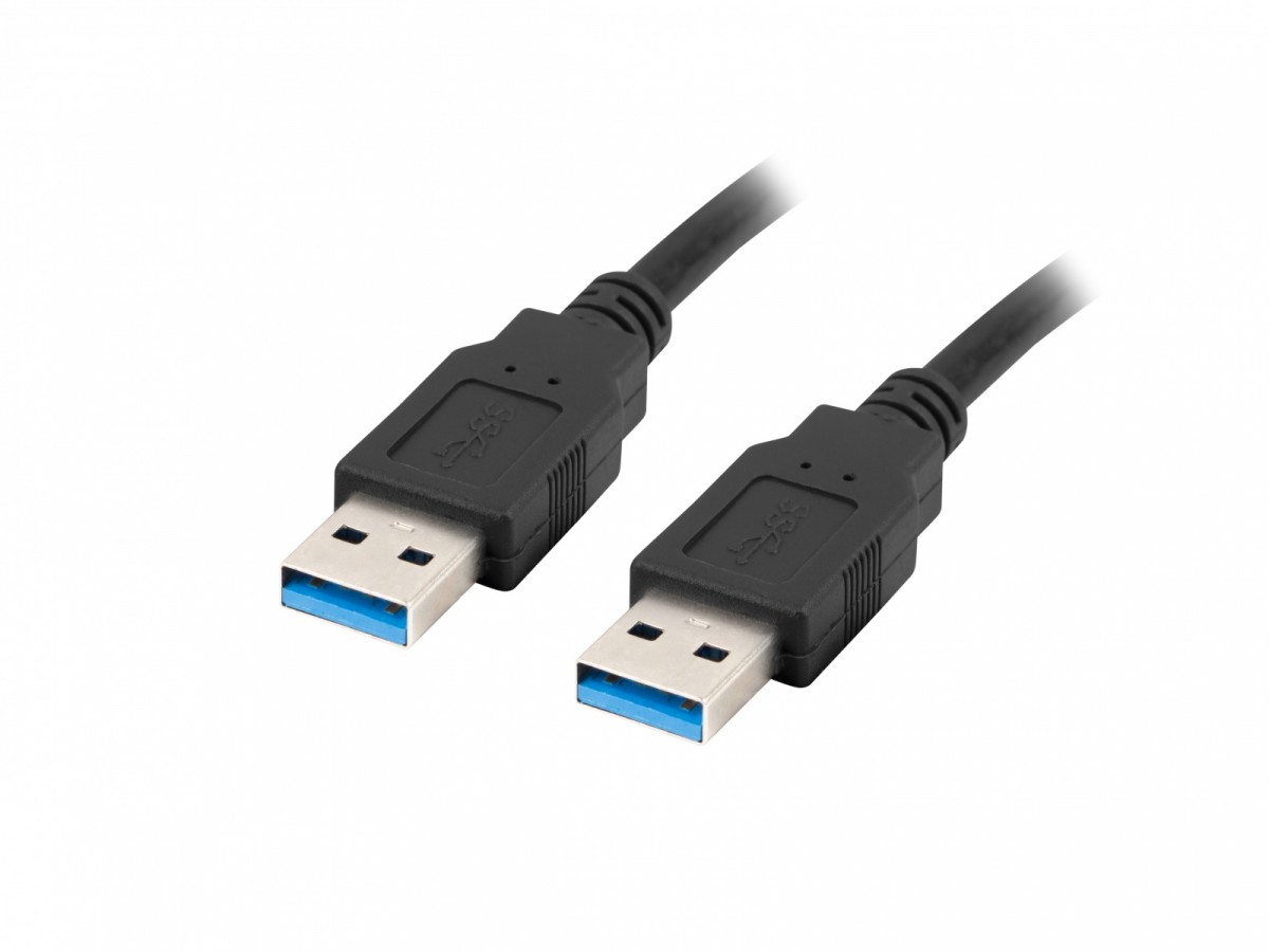 Kabel USB-A M/M 3.0 0.5m Czarny 