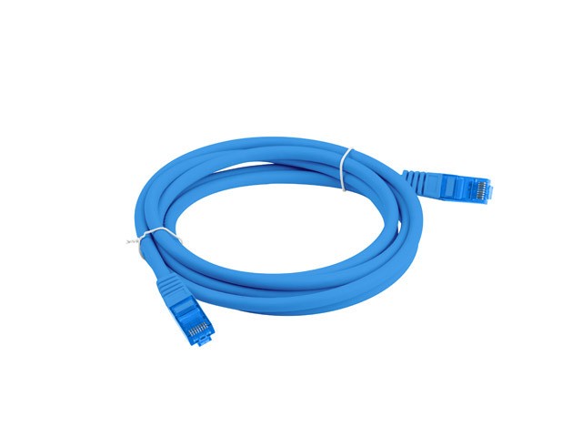 Patchcord kat.6a S/FTP CCA 2.0m Niebieski 