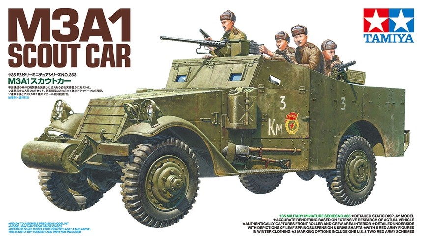 Model plastikowy M3A1 Scout Car 