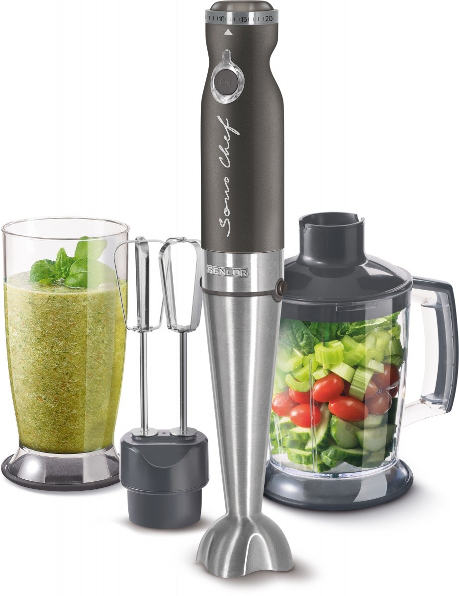 Blender ręczny 4w1 SHB 5608BK-EUE3 Moc 1200W, 4w1, Titanuim Quad