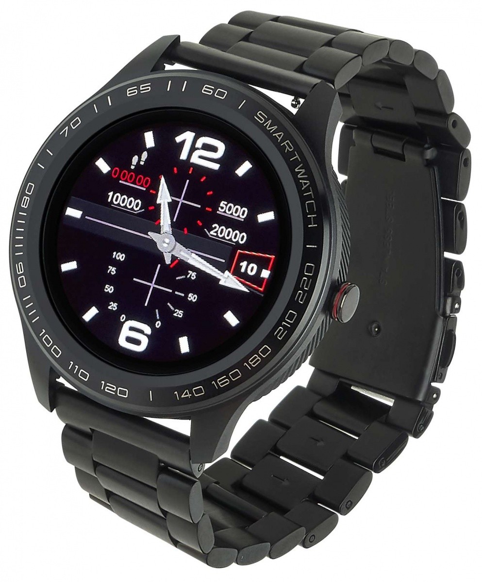 Smartwatch Men 3S Czarny Stalowy 