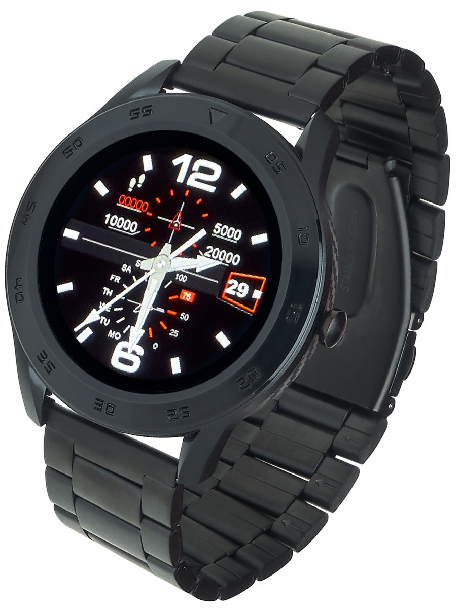 Smartwatch GT22S Czarny Stalowy 