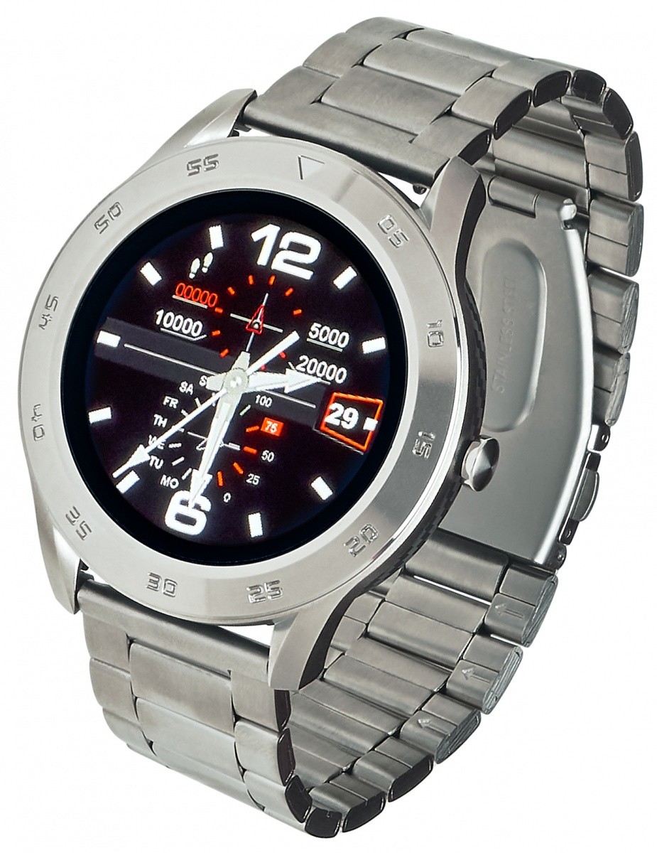 Smartwatch GT22S Srebrny Stalowy 